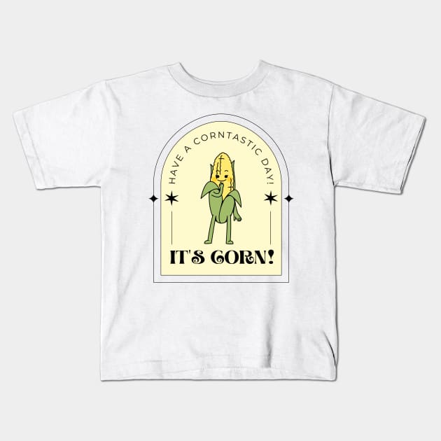 It's Corn! Kids T-Shirt by little-axii